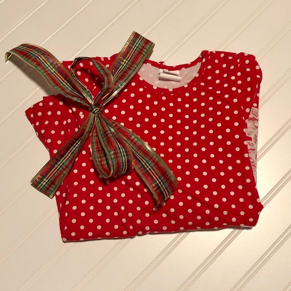 Mallory May girls red snowflake dress size 5 - Picture 6 of 6